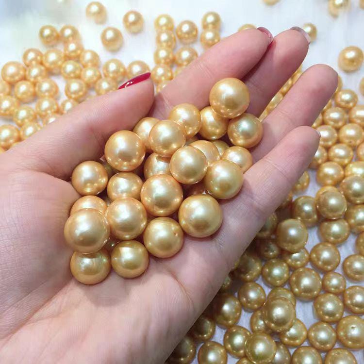 4A 1pc 7-13mm freshwater Dark gold pearls