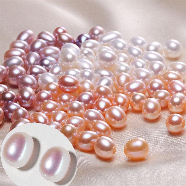 5A 1pc rice pearl 3-12mm freshwater pearls