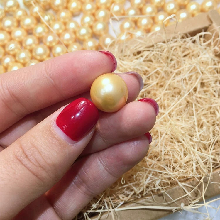 4A 1pc 7-13mm freshwater Dark gold pearls