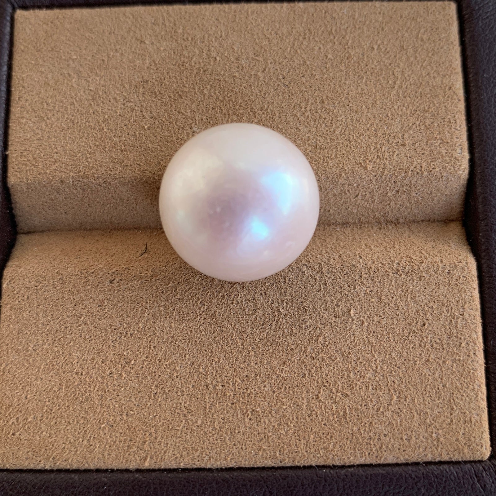 4A 1pc 15-16mm White Round Pearl