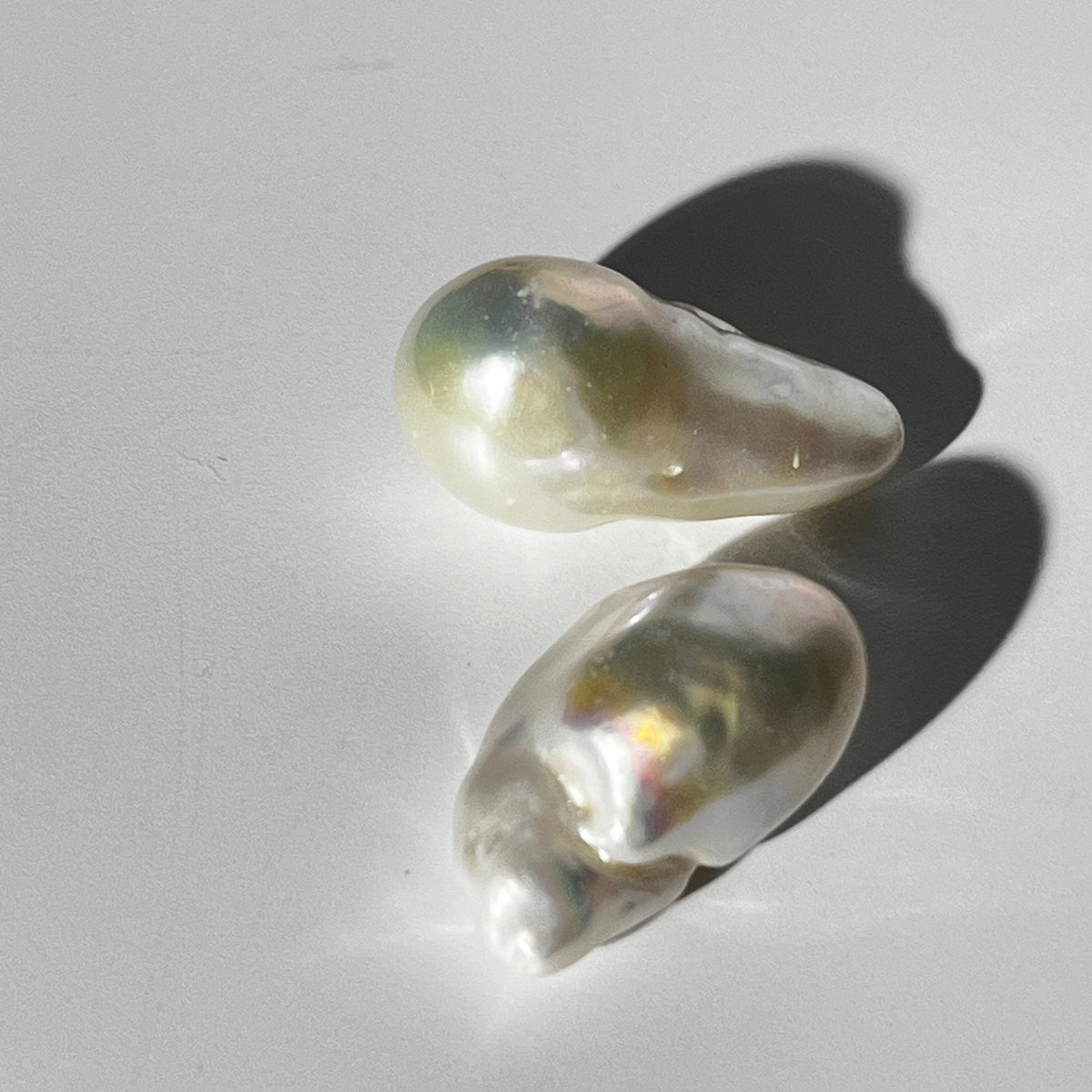 4A 2pcs 17-27mm Loose Flameball Baroque Pearl