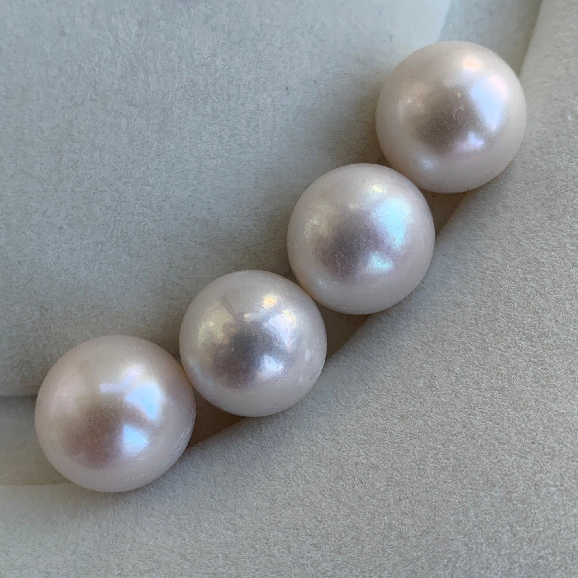 4A 1pc 15-16mm White Round Pearl