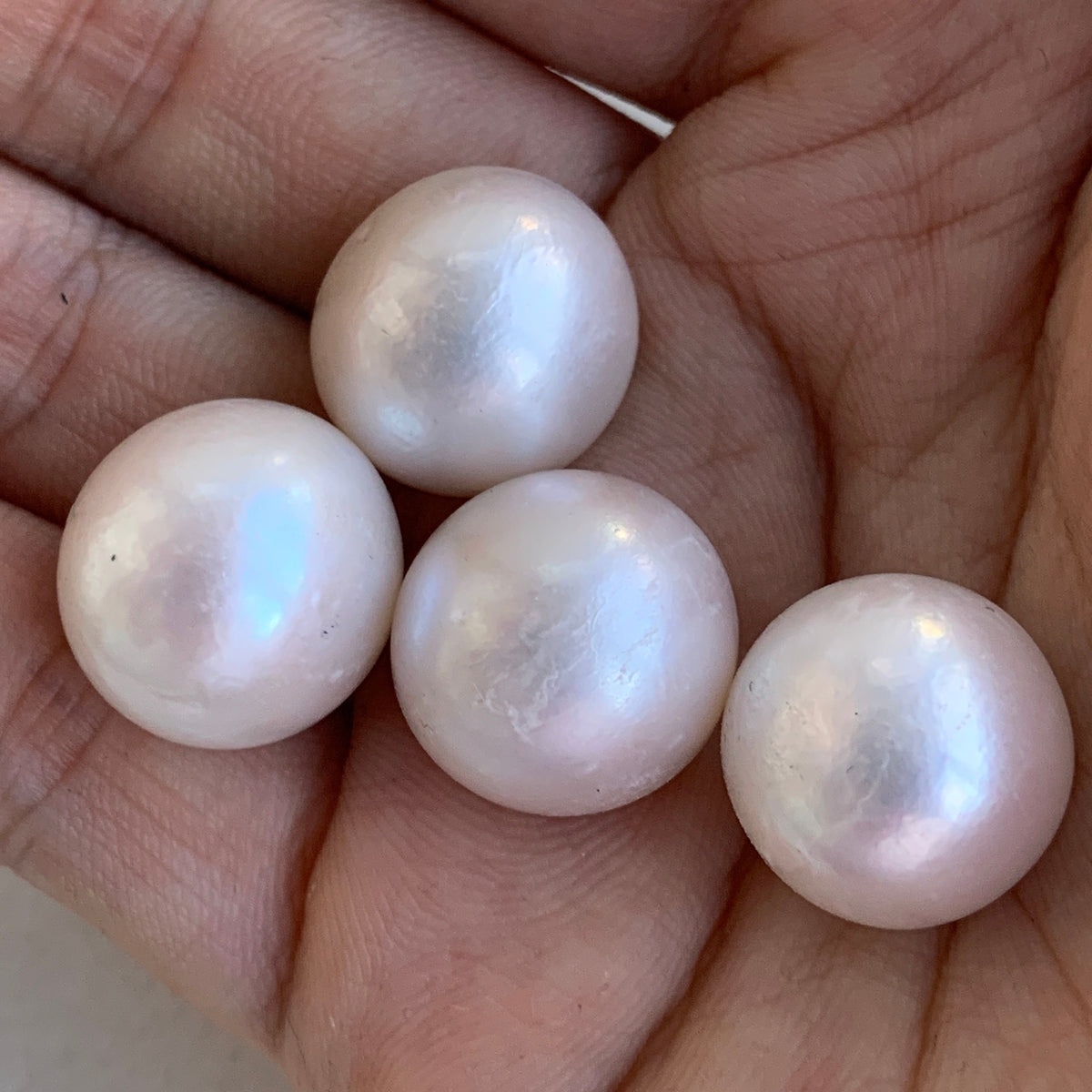 4A 1pc 15-16mm White Round Pearl