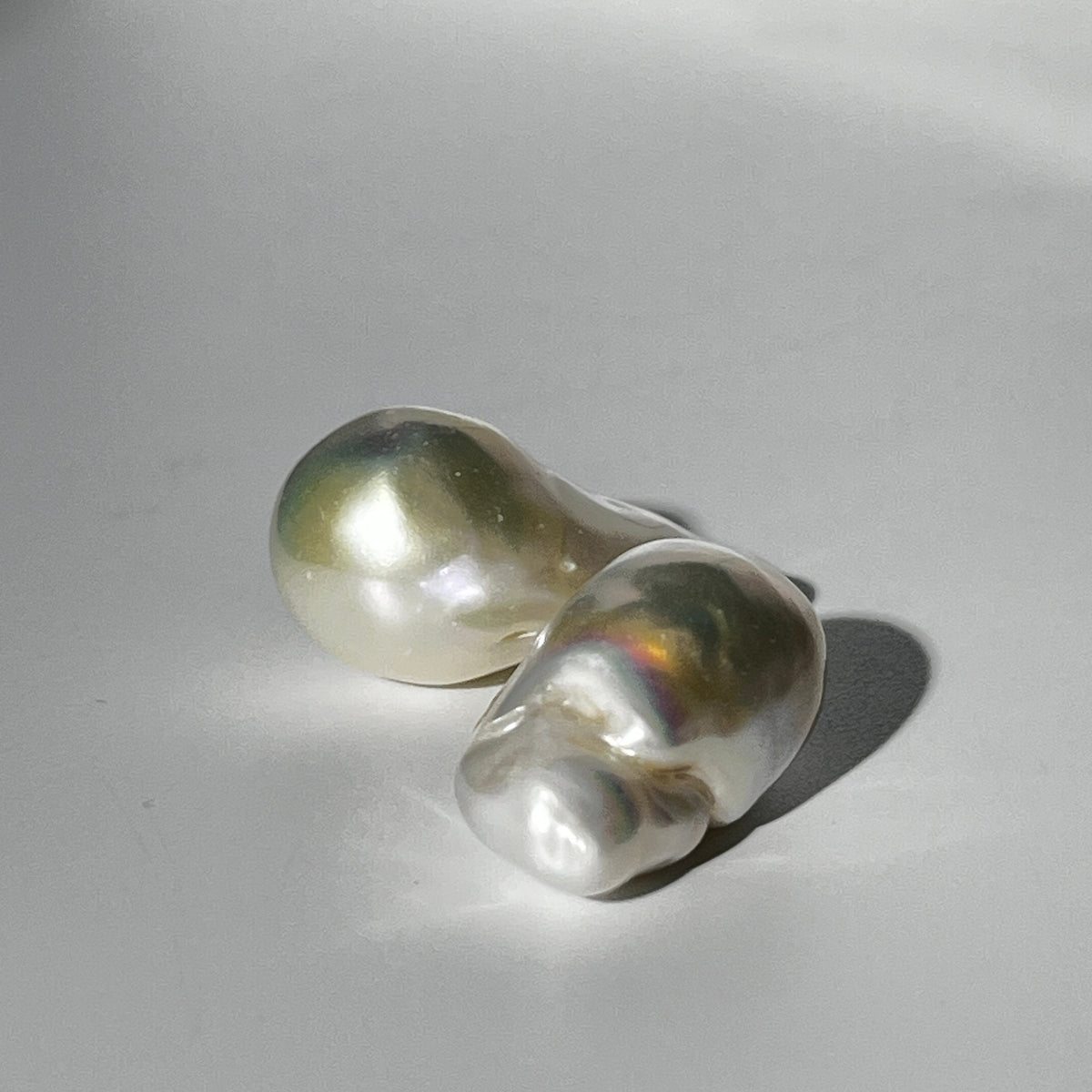 4A 2pcs 17-27mm Loose Flameball Baroque Pearl