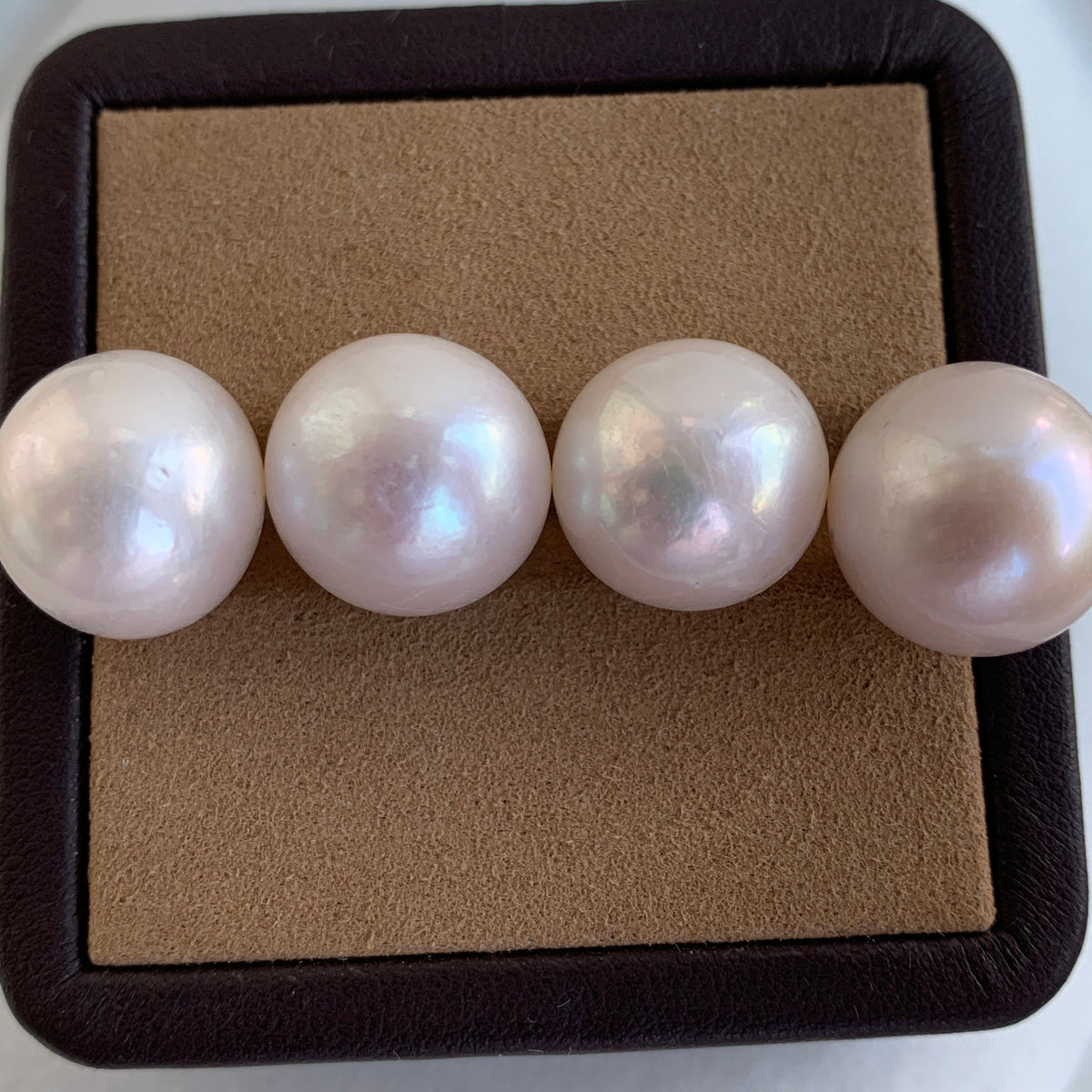 4A 1pc 15-16mm White Round Pearl