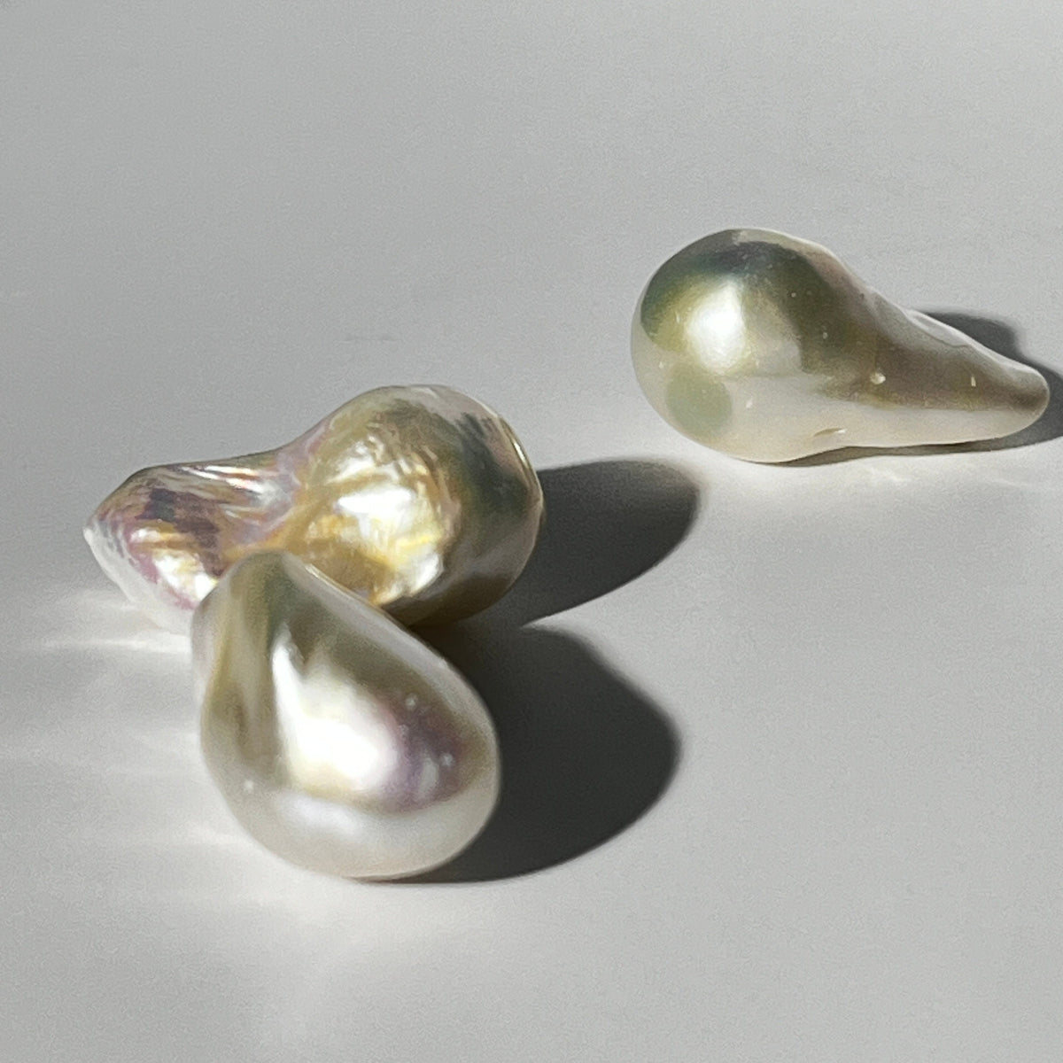 4A 2pcs 17-27mm Loose Flameball Baroque Pearl
