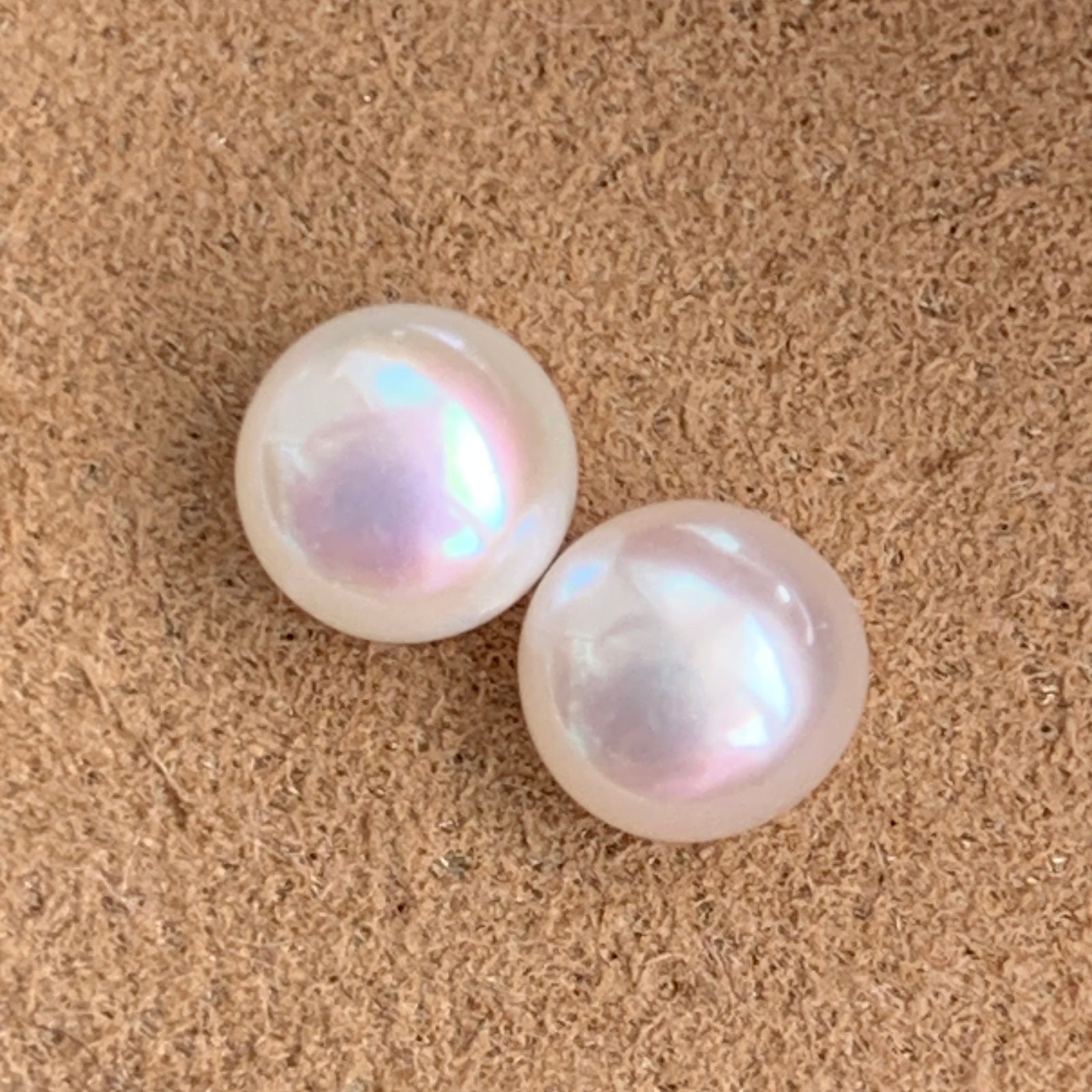 5A 1pc 4-4.5mm White Button Pearl
