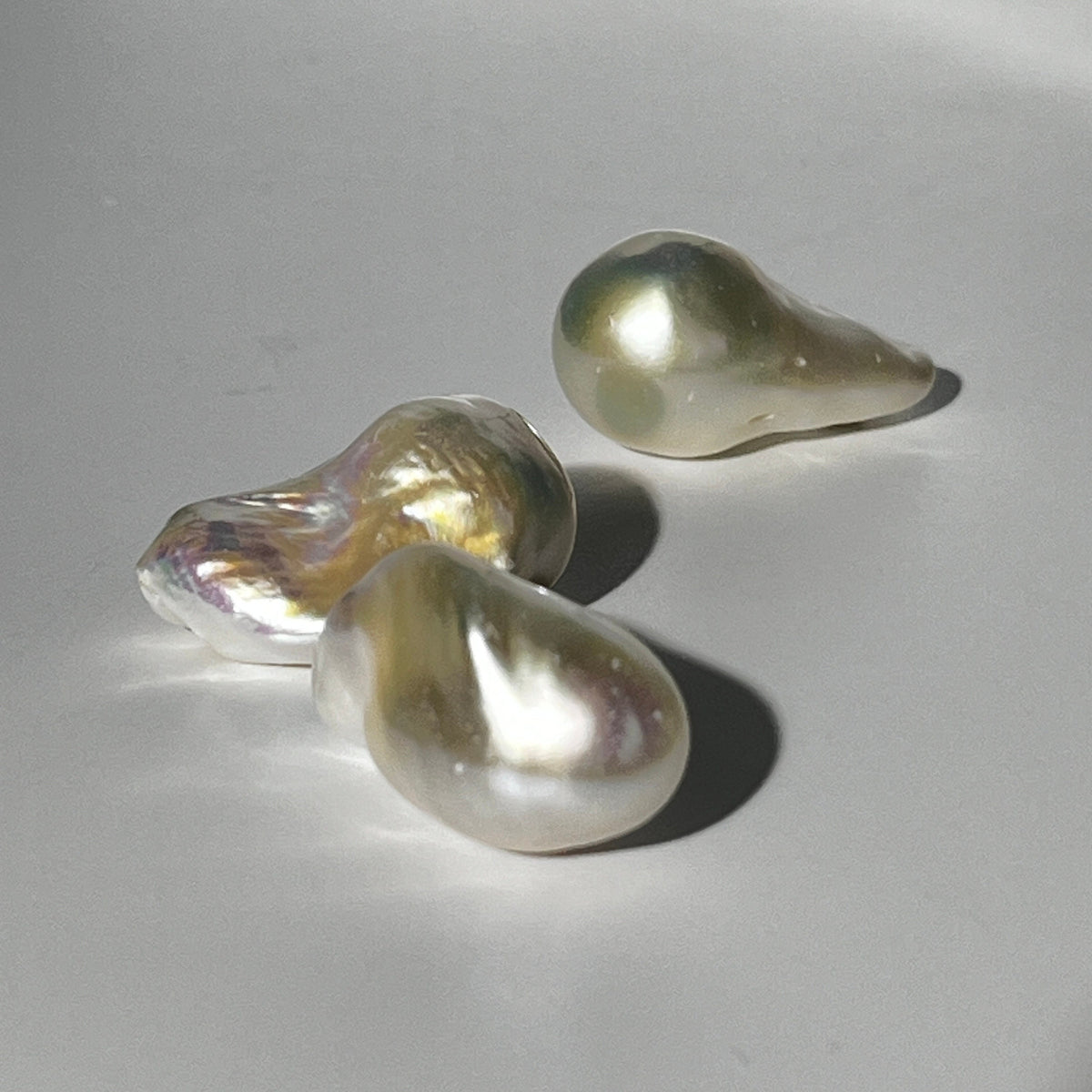 4A 2pcs 17-27mm Loose Flameball Baroque Pearl