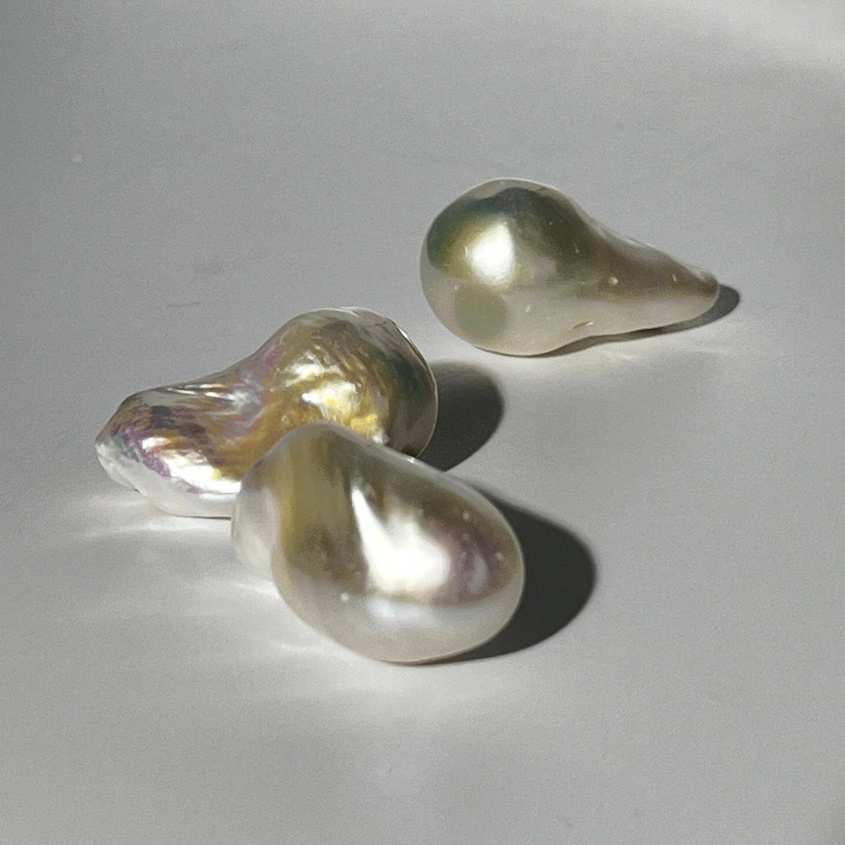 4A 2pcs 17-27mm Loose Flameball Baroque Pearl