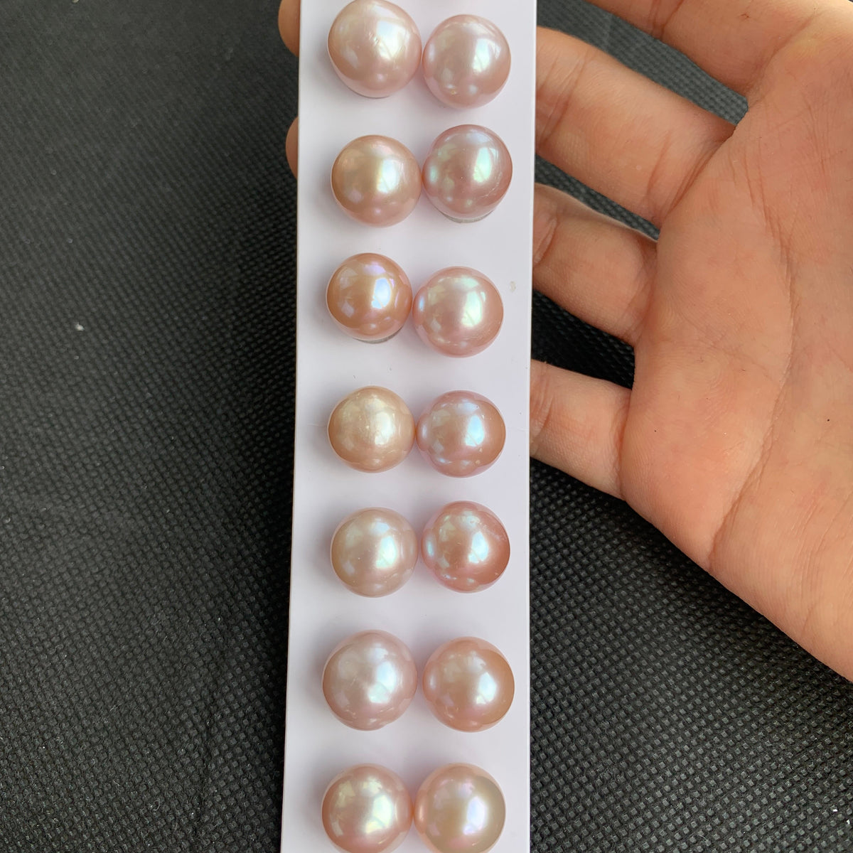 4A 1pc 12-13mm Light Purple Round Pearl