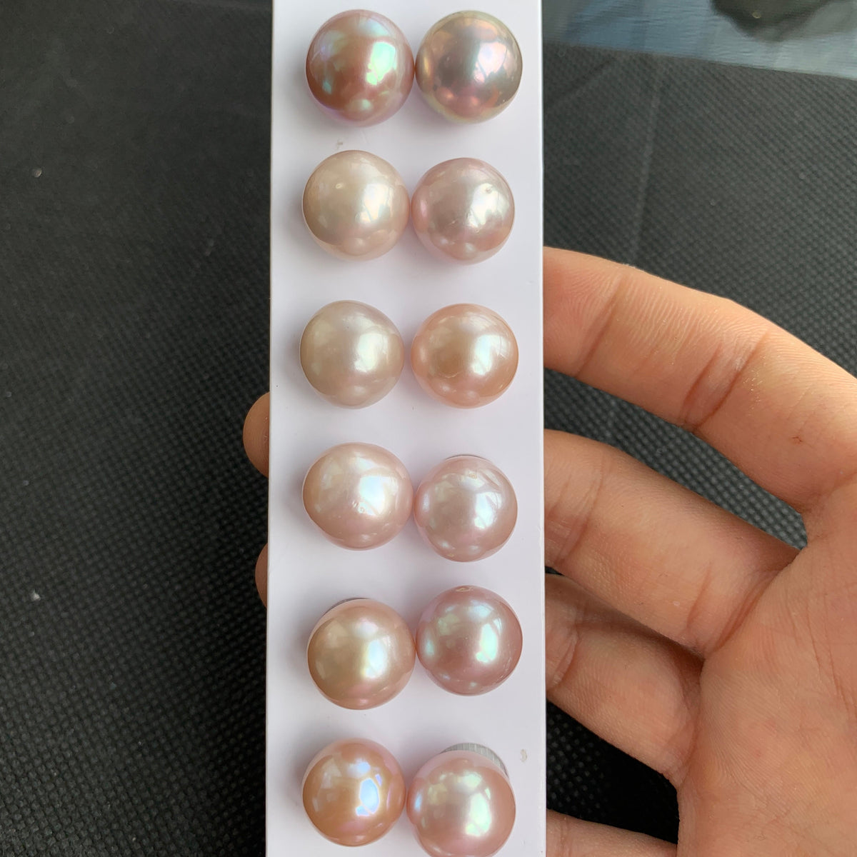 4A 1pc 12-13mm Light Purple Round Pearl