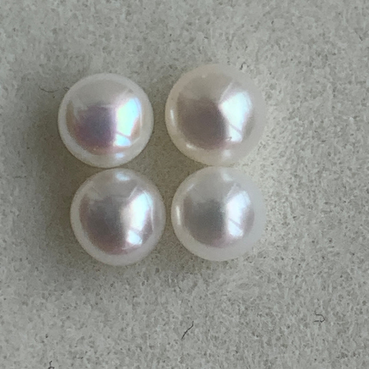 5A 1pc 4-4.5mm White Button Pearl
