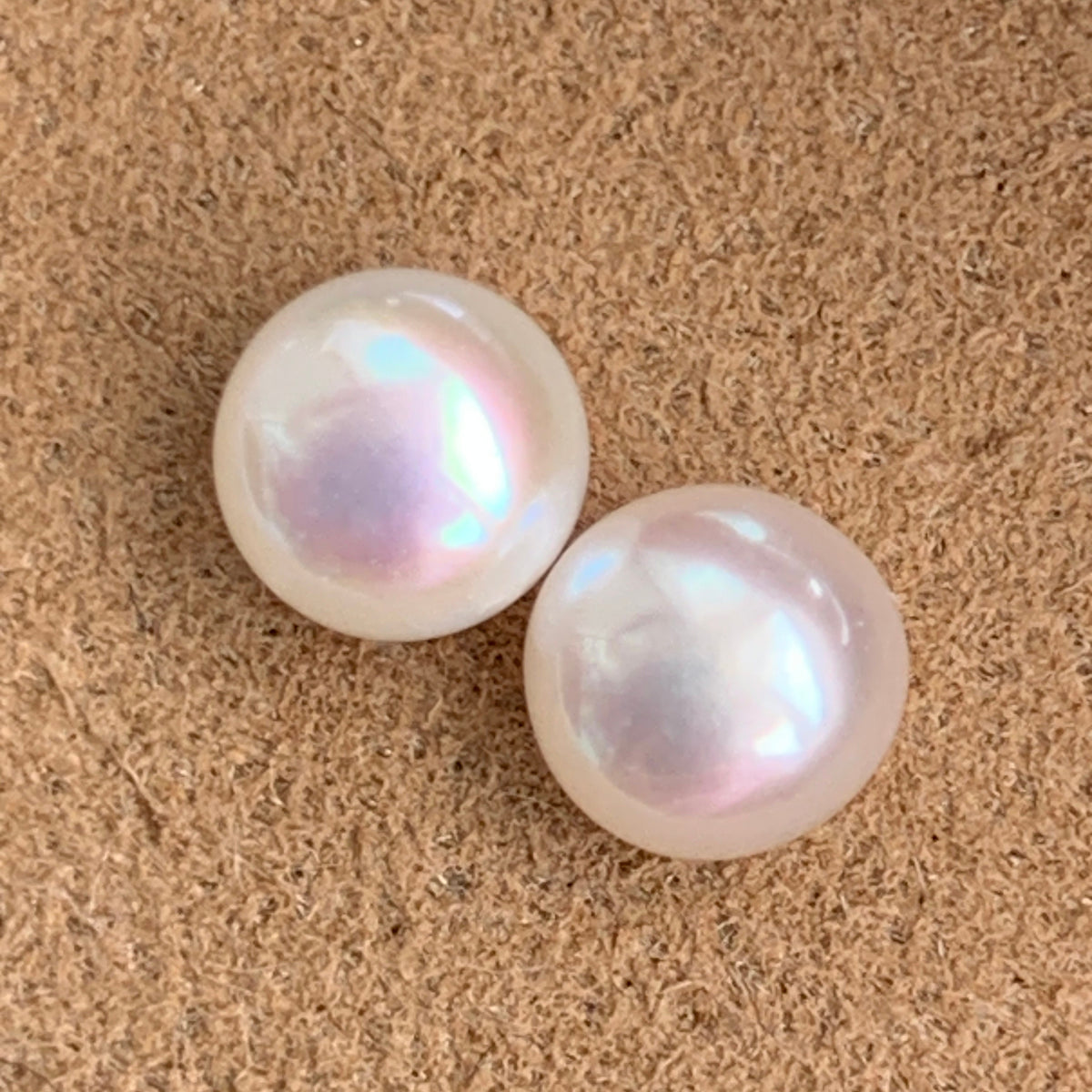 5A 1pc 4-4.5mm White Button Pearl