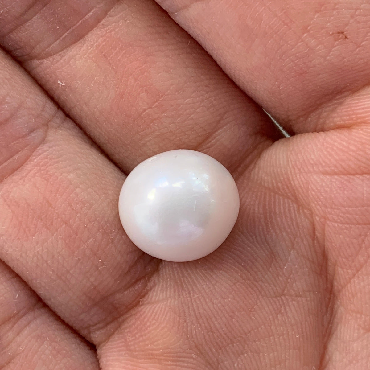 2A+ 1pc 11-12mm White Round Pearl