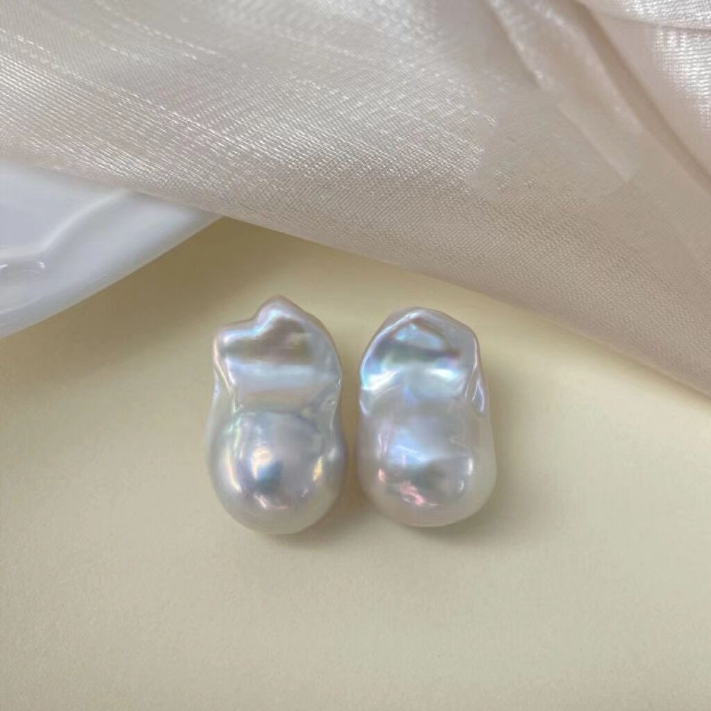 3A 1pc 14-16mm Loose Flameball Baroque Pearl