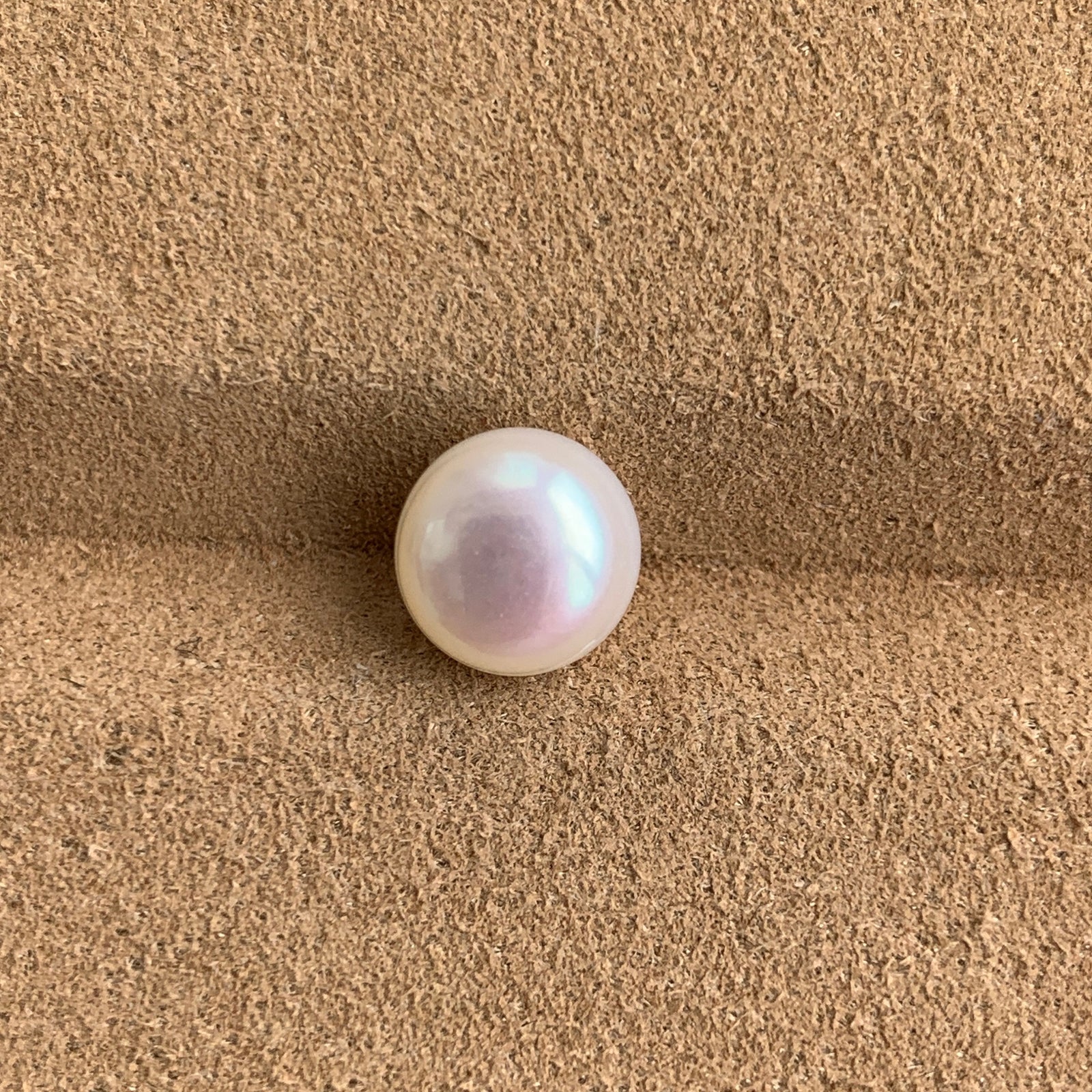 4A 1pc 6-7mm White Button Pearl