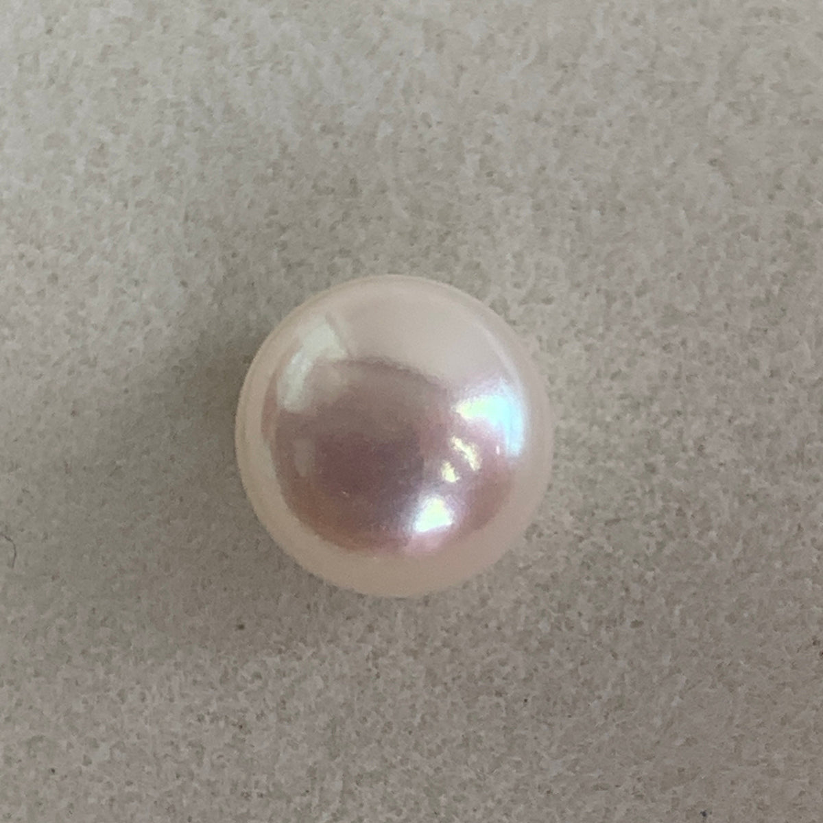 4A 1pc 6-7mm White Button Pearl