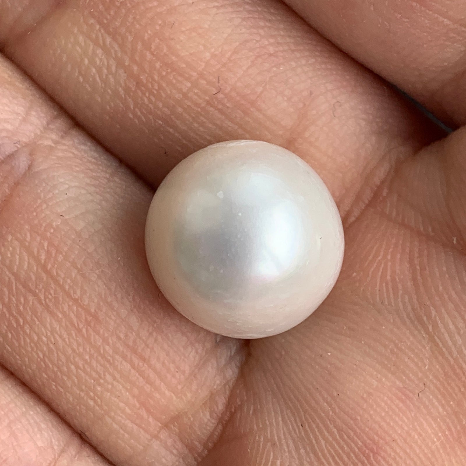 4A 1pc 14-15mm White Round Pearl
