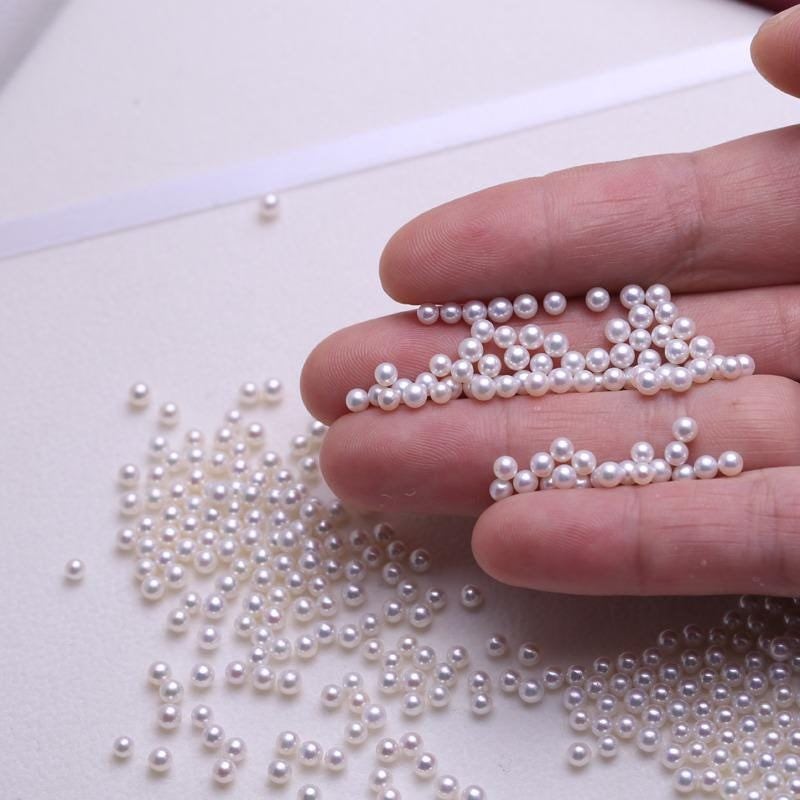 6A 10pcs 3,4,5,6mm High Luster White Round Pearls