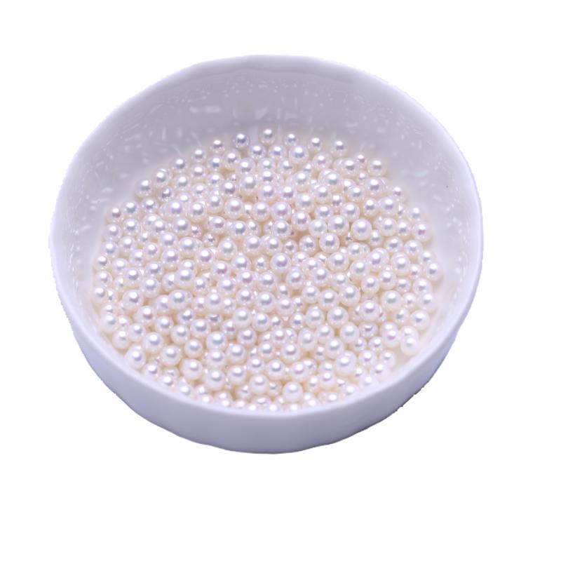 6A 10pcs 3,4,5,6mm High Luster White Round Pearls