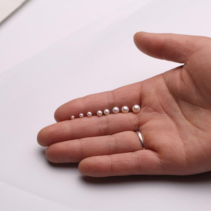 6A 10pcs 3,4,5,6mm High Luster White Round Pearls