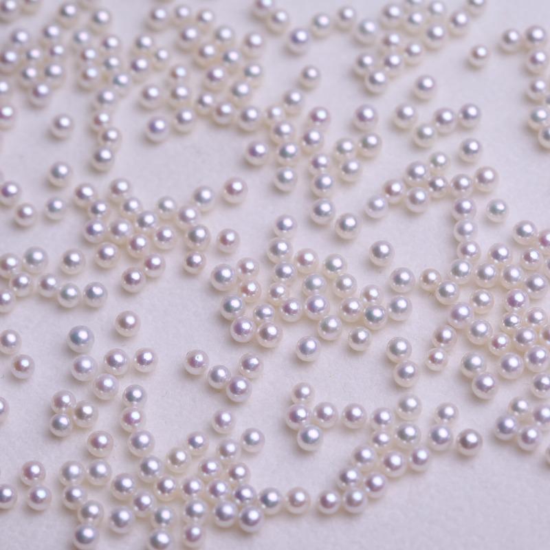 6A 10pcs 3,4,5,6mm High Luster White Round Pearls
