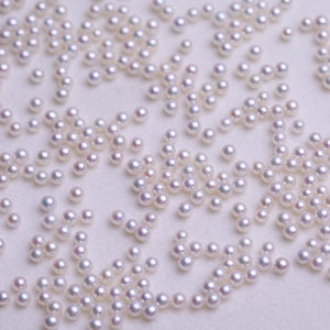 6A 10pcs 3,4,5,6mm High Luster White Round Pearls