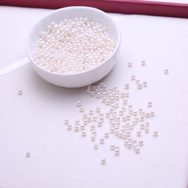 6A 10pcs 3,4,5,6mm High Luster White Round Pearls