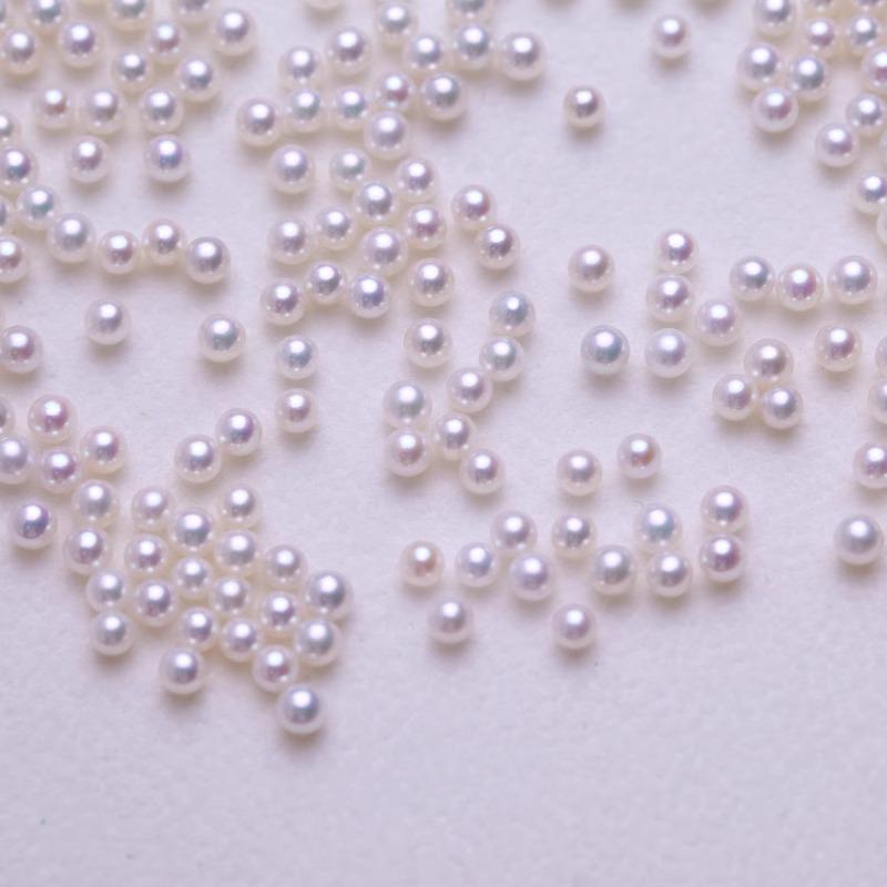 6A 10pcs 3,4,5,6mm High Luster White Round Pearls