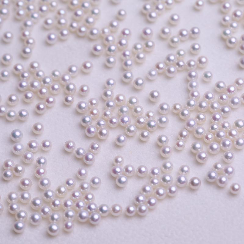6A 10pcs 3,4,5,6mm High Luster White Round Pearls