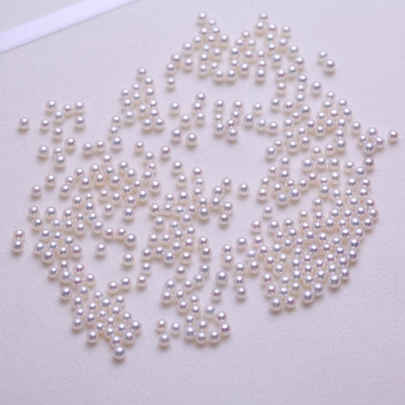 6A 10pcs 3,4,5,6mm High Luster White Round Pearls