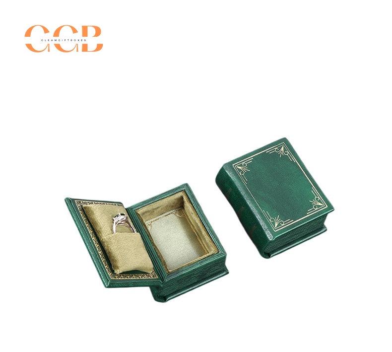 Story Book Pu leather book-shaped jewelry gift box