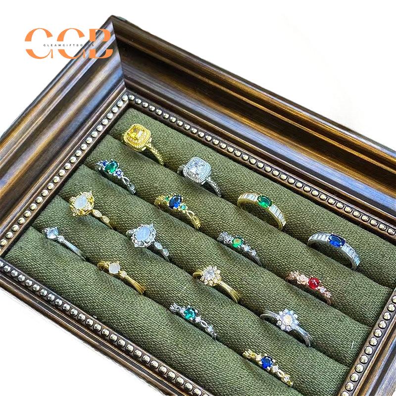 Wooden Vintage Jewelry Display Stand for Rings Earrings Wholesale