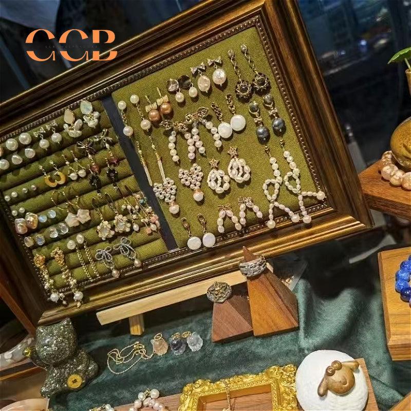 Wooden Vintage Jewelry Display Stand for Rings Earrings Wholesale
