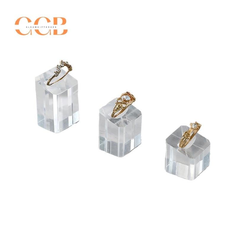 Acrylic Ring Display Stand Set for Jewelry Retail and Organization