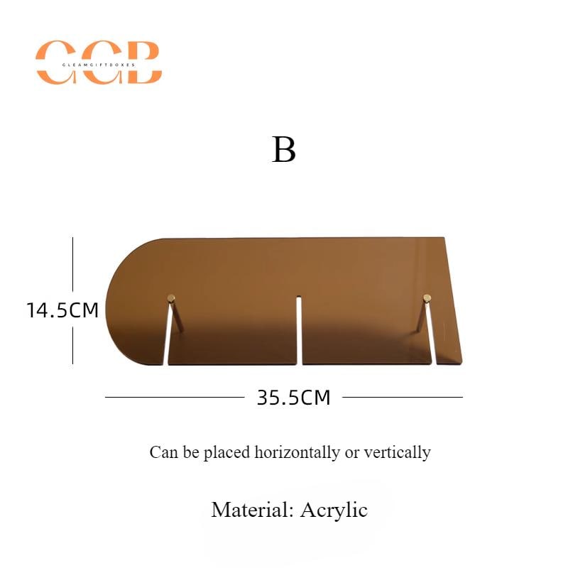 Brown Acrylic Necklace Display Stand for Jewelry Retail Organization