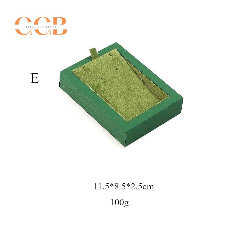 Green Velvet Jewelry Tray Organizer for Necklaces Rings Earrings