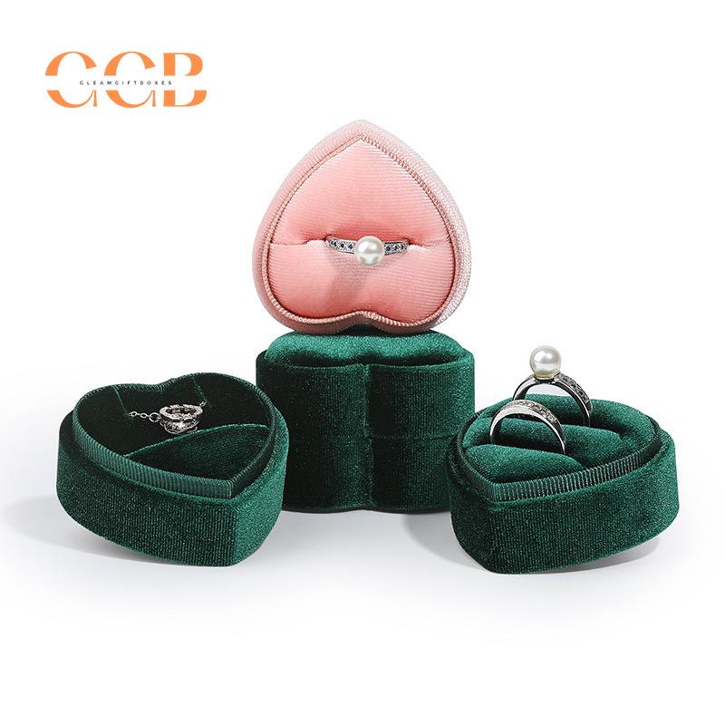 Velvet Heart Ring Box