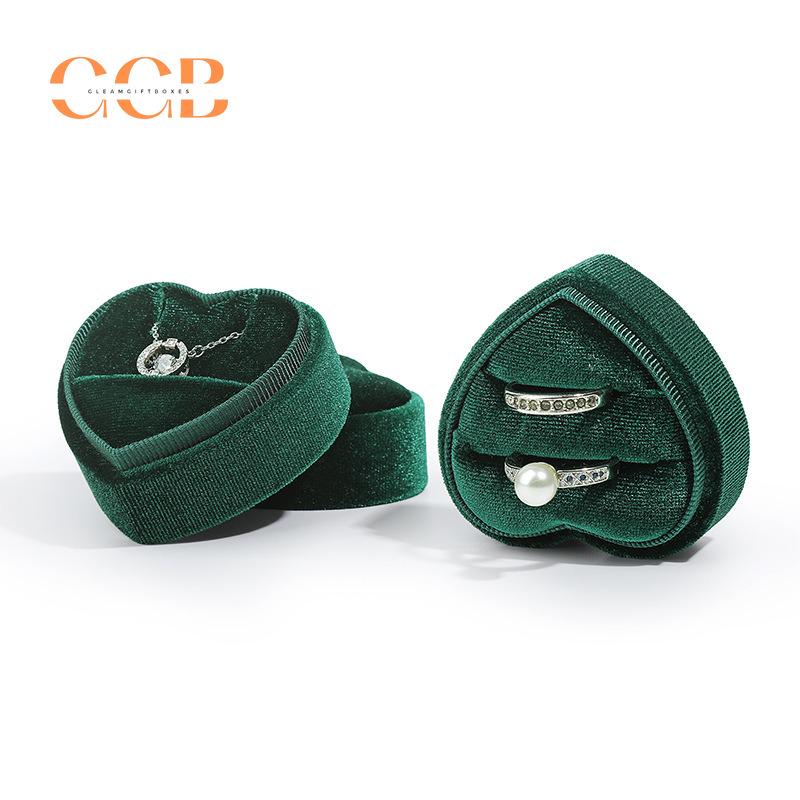 Velvet Heart Ring Box