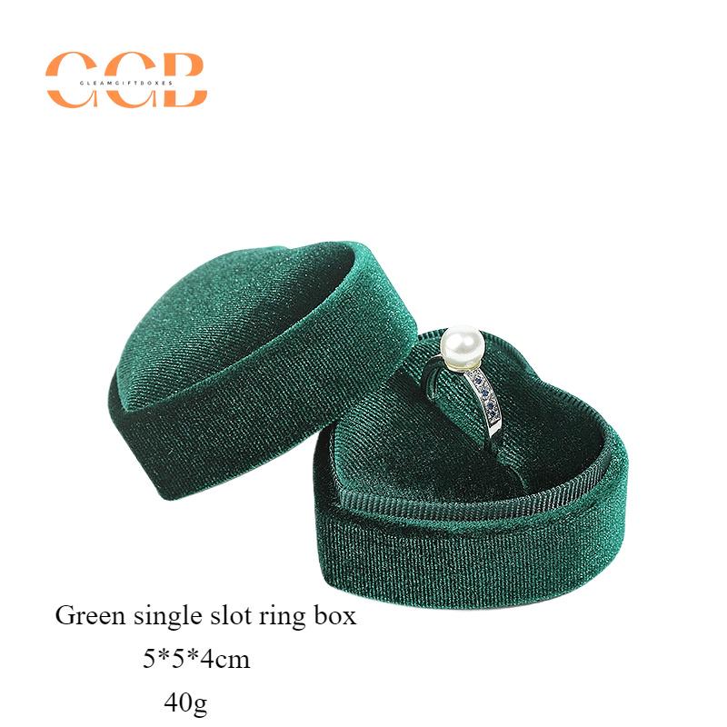 Velvet Heart Ring Box