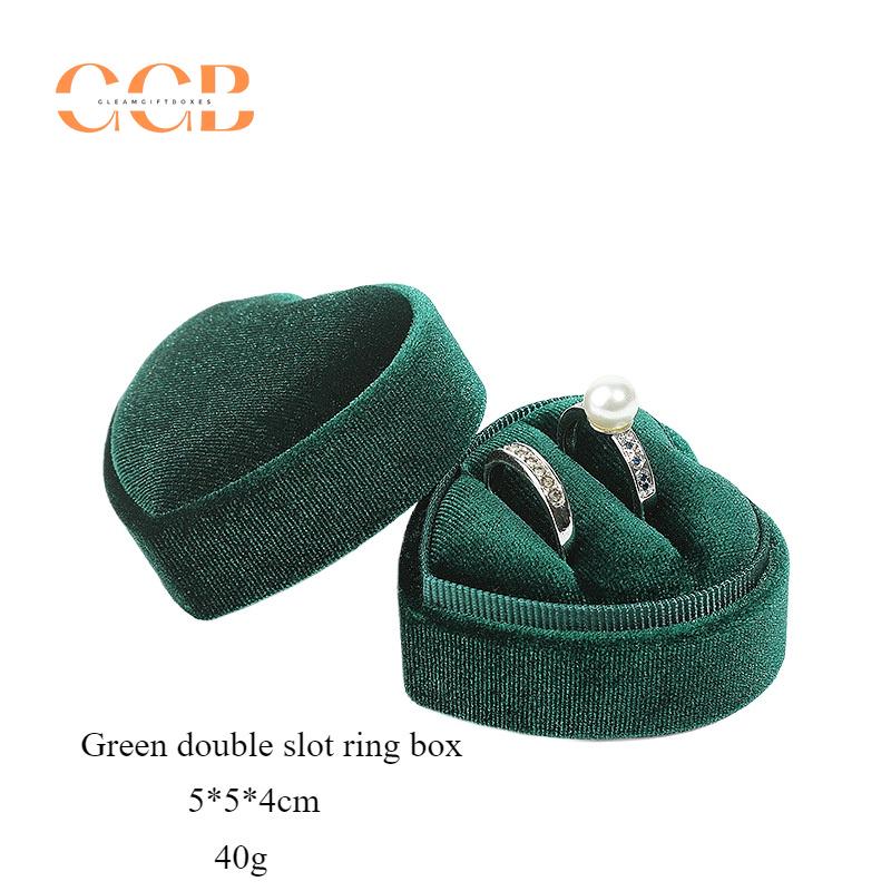 Velvet Heart Ring Box