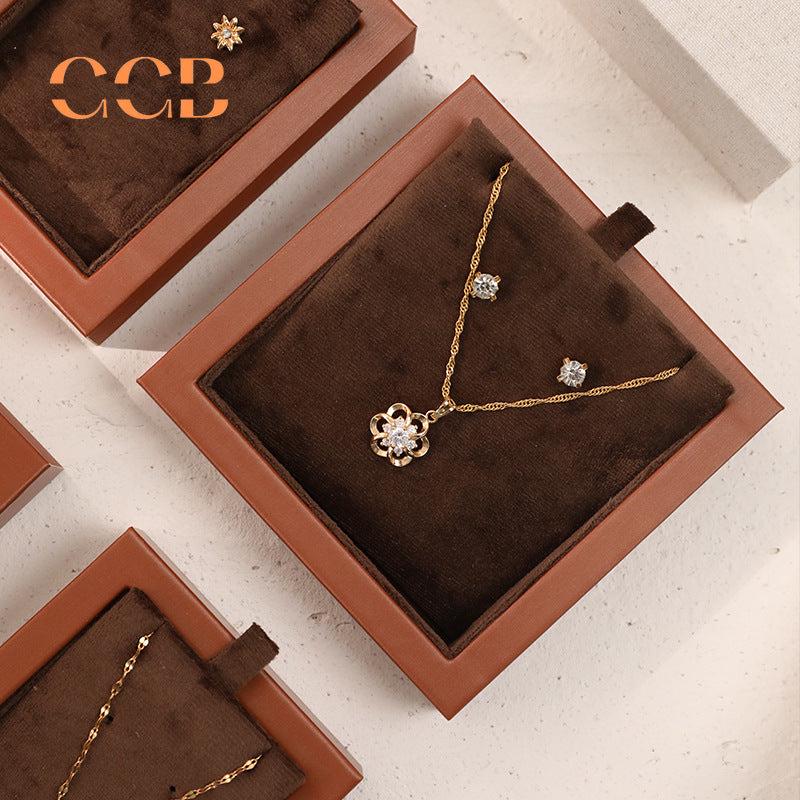 Brown Velvet Jewelry Tray Organizer for Retail Display Wholesale