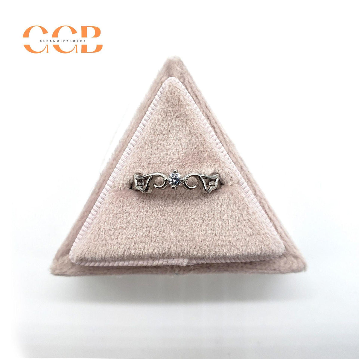 Variety Color Triangle Velvet Ring Box