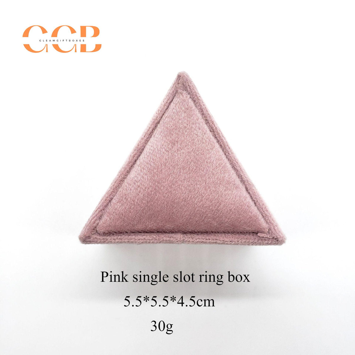 Variety Color Triangle Velvet Ring Box