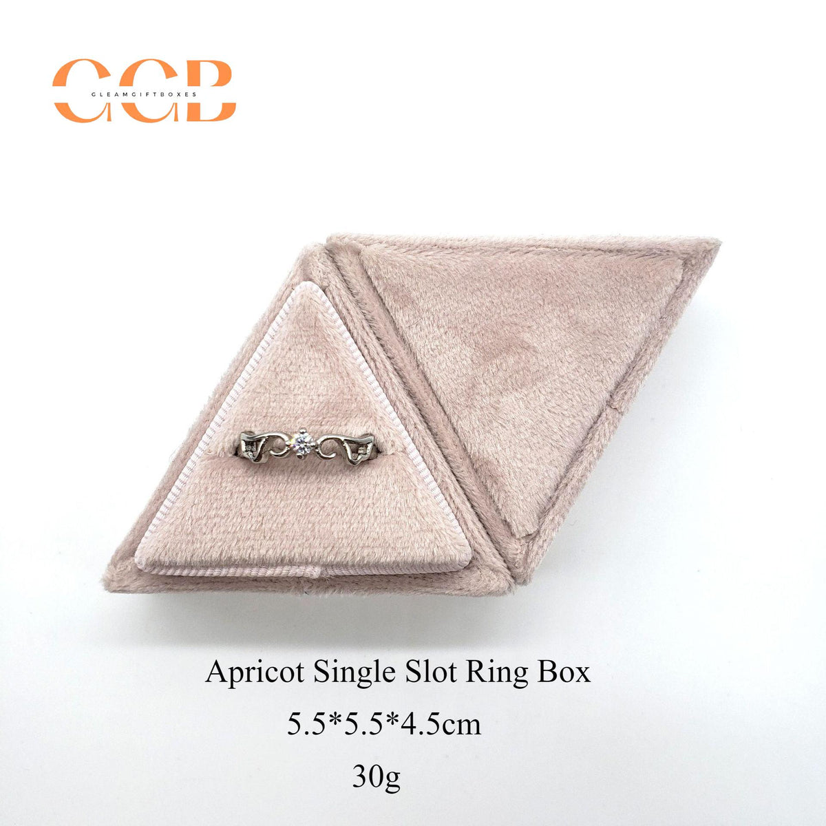 Variety Color Triangle Velvet Ring Box