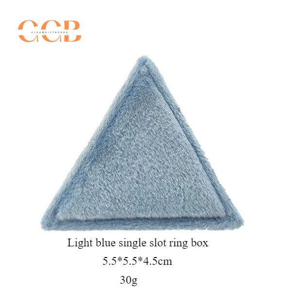 Variety Color Triangle Velvet Ring Box