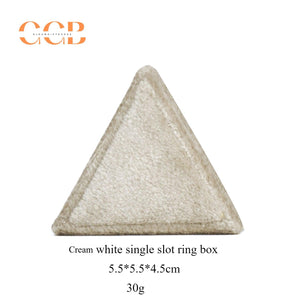 Variety Color Triangle Velvet Ring Box