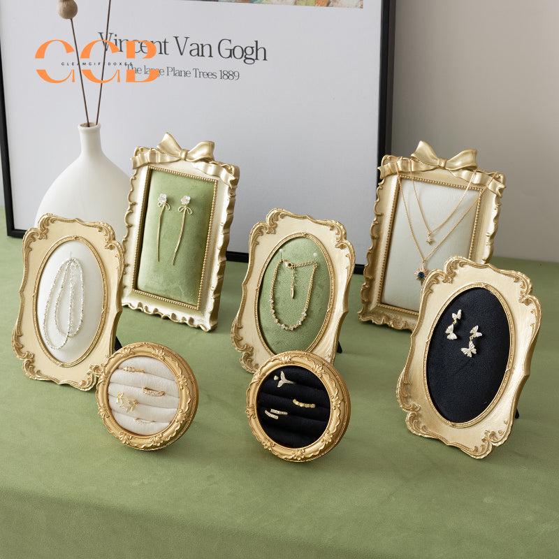 Vintage Gold Jewelry Display Stand for Store Photography Wholesale