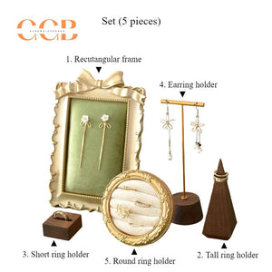 Vintage Gold Jewelry Display Stand for Store Photography Wholesale