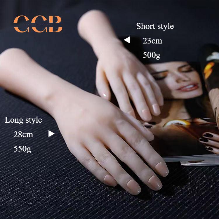 Flexible Silicone Hand Model for Jewelry Display and Manicure Practice